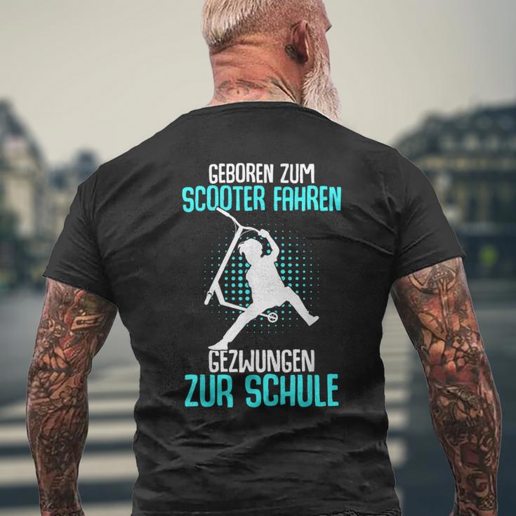 Boys & Children's With 'Geboren Zum Scooter Fahren' Motif T-Shirt mit Rückendruck Geschenke für alte Männer