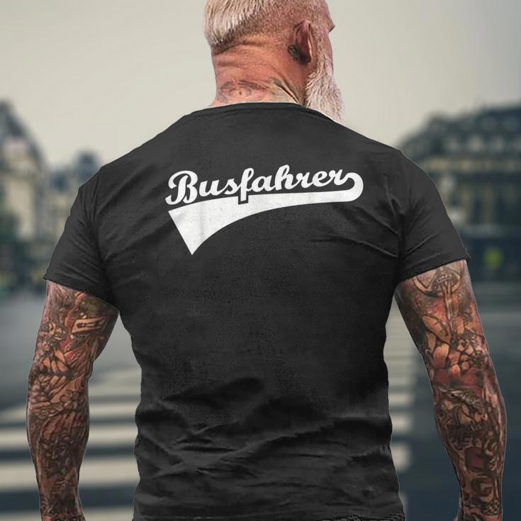 Bus Driver S T-Shirt mit Rückendruck Geschenke für alte Männer