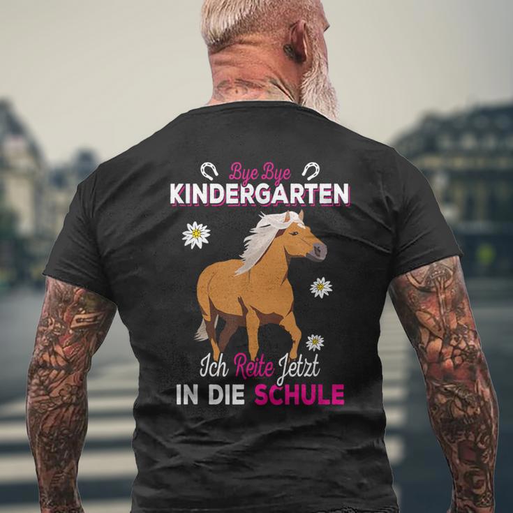 Bye Bye Kindergarten Ich Ride Jetzt In Die Schule Rider T-Shirt mit Rückendruck Geschenke für alte Männer