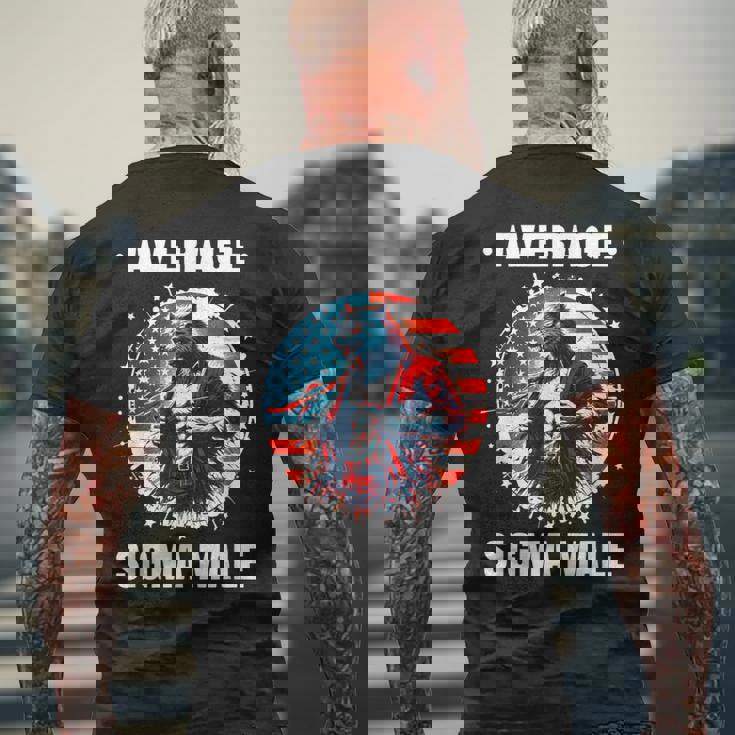 Camicia Lupo Mannaro Americano Sigma Divertente Cringe Lupo Mannaro Brainrot T-shirt da uomo con stampa posteriore Regalos para ancianos