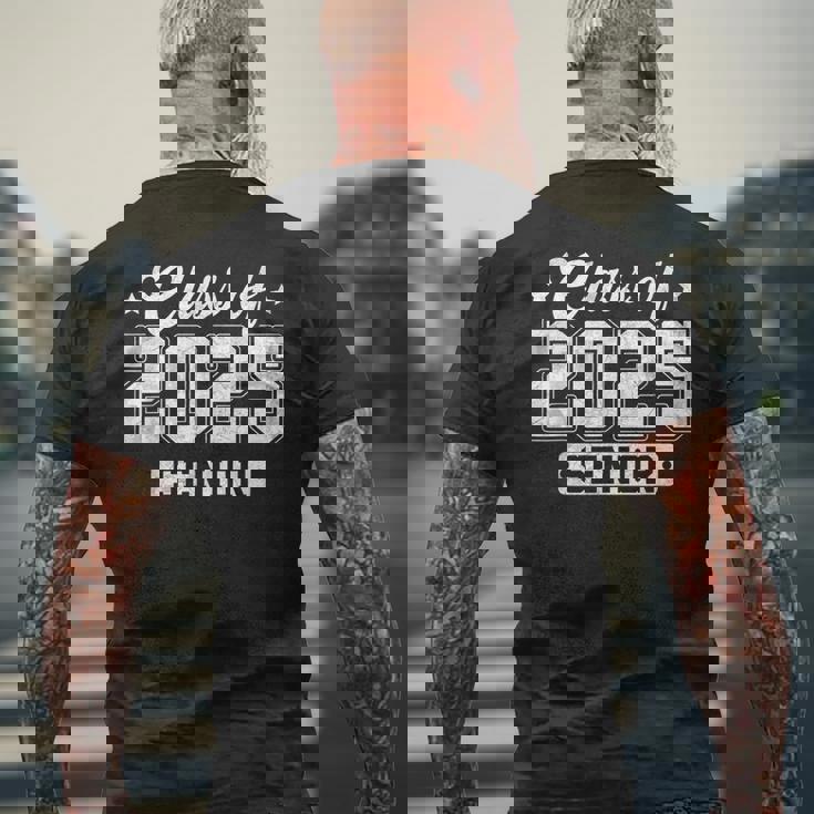 Class Of 2025 Senior 2025 Graduation 2025 Back To School Men's T-shirt Back Print Gifts for Old Men