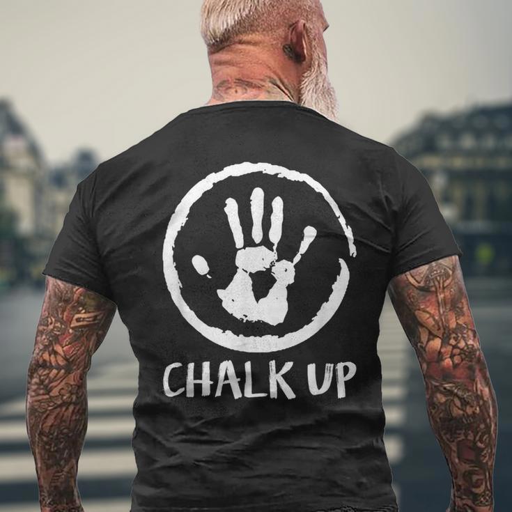 Climbing Chalk Up Chalk Bouldering T-Shirt mit Rückendruck Geschenke für alte Männer