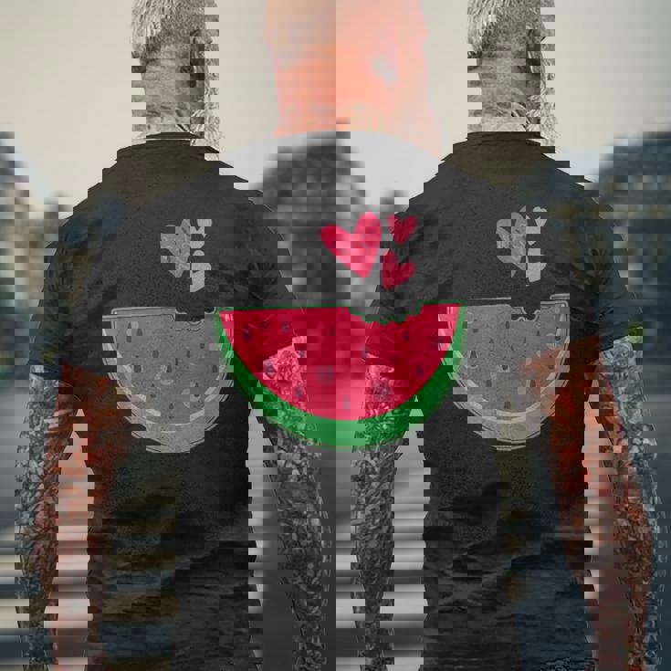 Cœur De Pastèque Amusant Pour Les Amateurs De Pastèques T-shirt imprimé au dos Cadeaux pour les vieillards