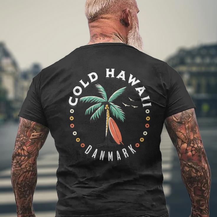 Cold Hawaiian Retro Surfer Denmark T-Shirt mit Rückendruck Geschenke für alte Männer