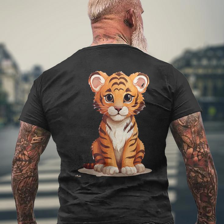 Cute Tiger Baby Animal T-Shirt mit Rückendruck Geschenke für alte Männer