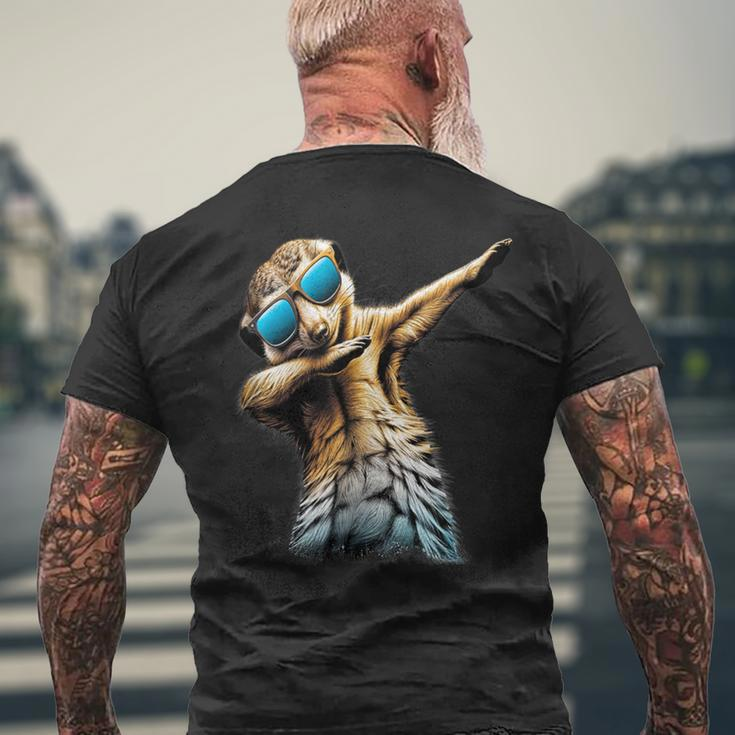 Dabbing Meerkat Dancing Dab Surikate T-Shirt mit Rückendruck Geschenke für alte Männer