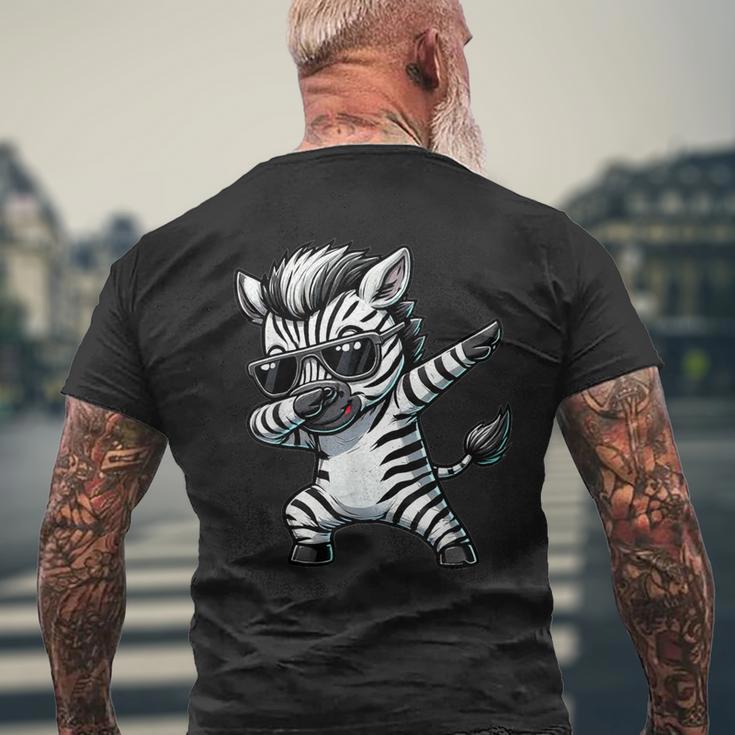 Dabbing Zebra Zebra On Dabben Zebra T-Shirt mit Rückendruck Geschenke für alte Männer