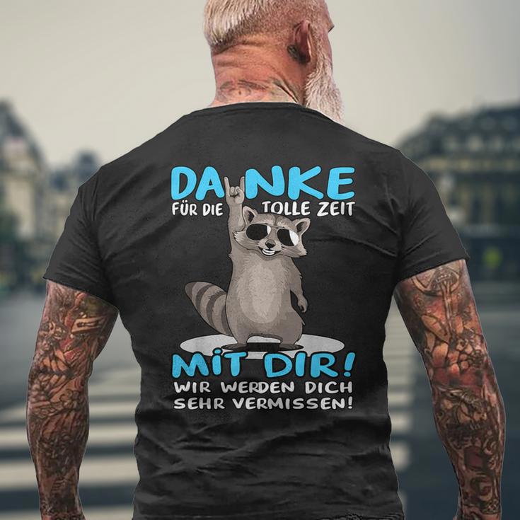 Danke Für Die Tolle Zeit Mit Dir Kollegen Jobwechsel T-Shirt mit Rückendruck Geschenke für alte Männer