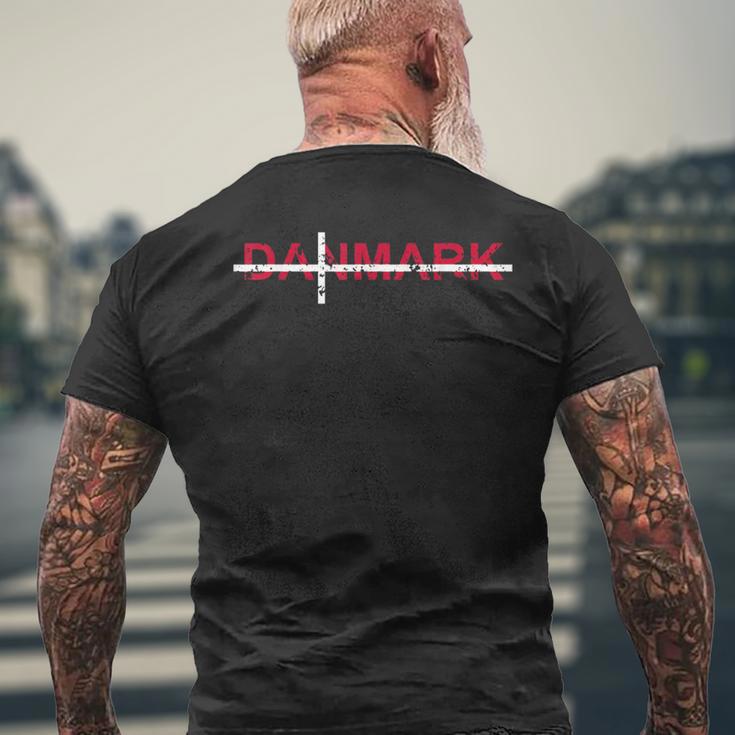 Danmark Danmark Danish Flag Denmark Travel Holiday Scandinavia T-Shirt mit Rückendruck Geschenke für alte Männer