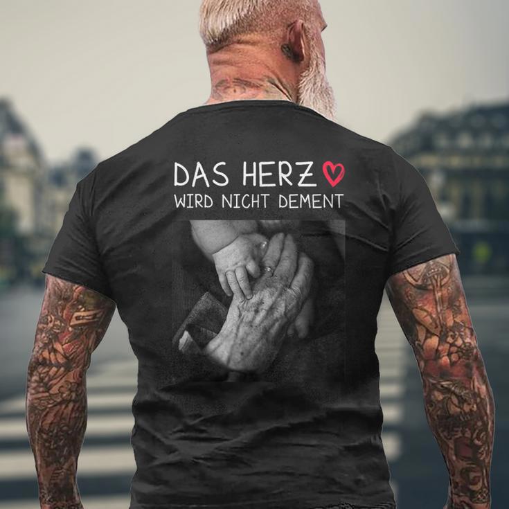 Das Herz Wird Nicht Dement S T-Shirt mit Rückendruck Geschenke für alte Männer