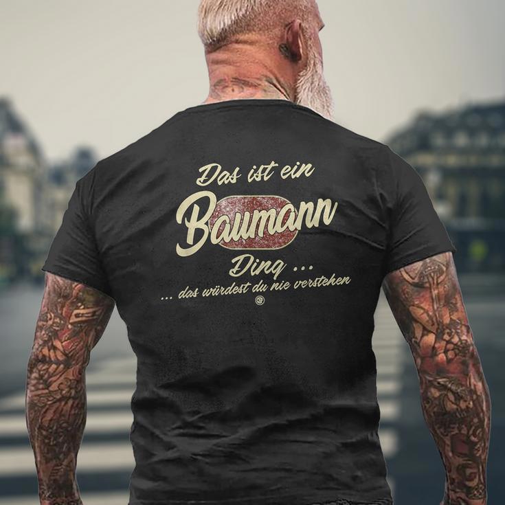 'Das Ist Ein Baumann Ding' Family T-Shirt mit Rückendruck Geschenke für alte Männer