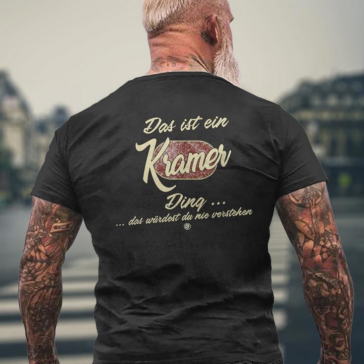 'Das Ist Ein Kramer Ding' Family T-Shirt mit Rückendruck Geschenke für alte Männer