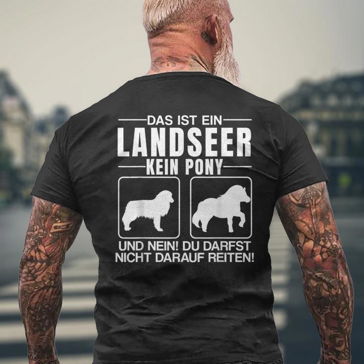 Das Ist Ein Landseer Kein Pony T-Shirt mit Rückendruck Geschenke für alte Männer