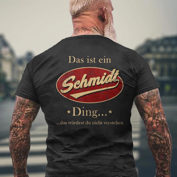 Das Ist Ein Schmidt Ding Family T-Shirt mit Rückendruck Geschenke für alte Männer