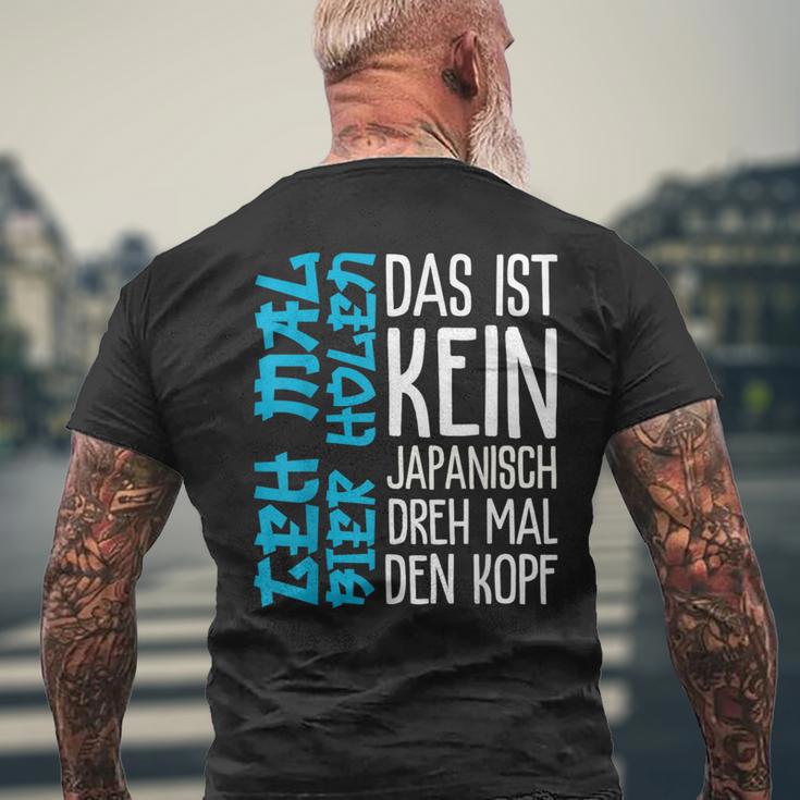 Das Ist Kein Japanisch Dreh Mal Den Kopf German Langu T-Shirt mit Rückendruck Geschenke für alte Männer