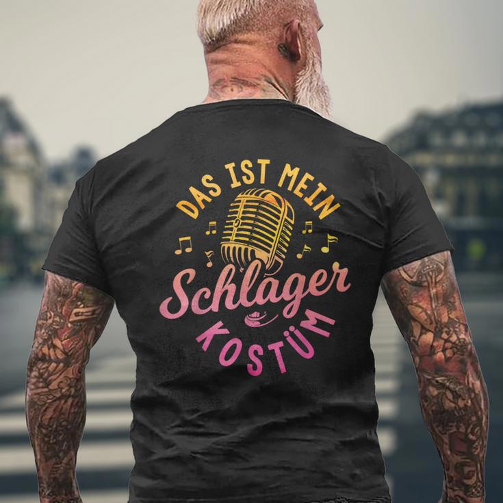 Das Ist Mein Schlager Costume T-Shirt mit Rückendruck Geschenke für alte Männer