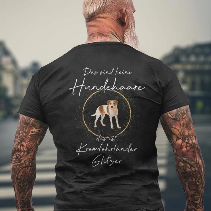 Das Sind Keine Hundehaare Das Ist Kromfohrländer Glitter T-Shirt mit Rückendruck Geschenke für alte Männer