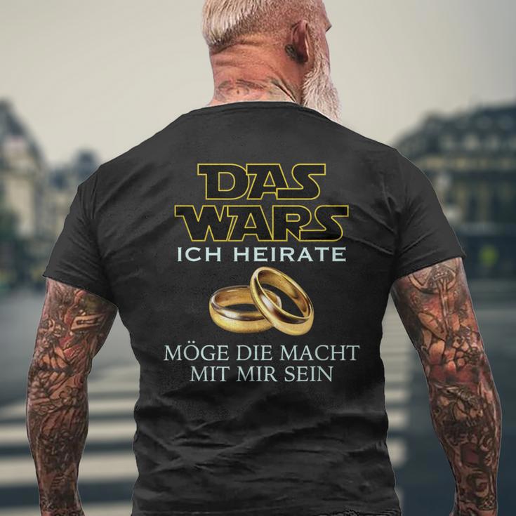 Das Wars Junggesellenabschied Jga Bachelor Man T-Shirt mit Rückendruck Geschenke für alte Männer