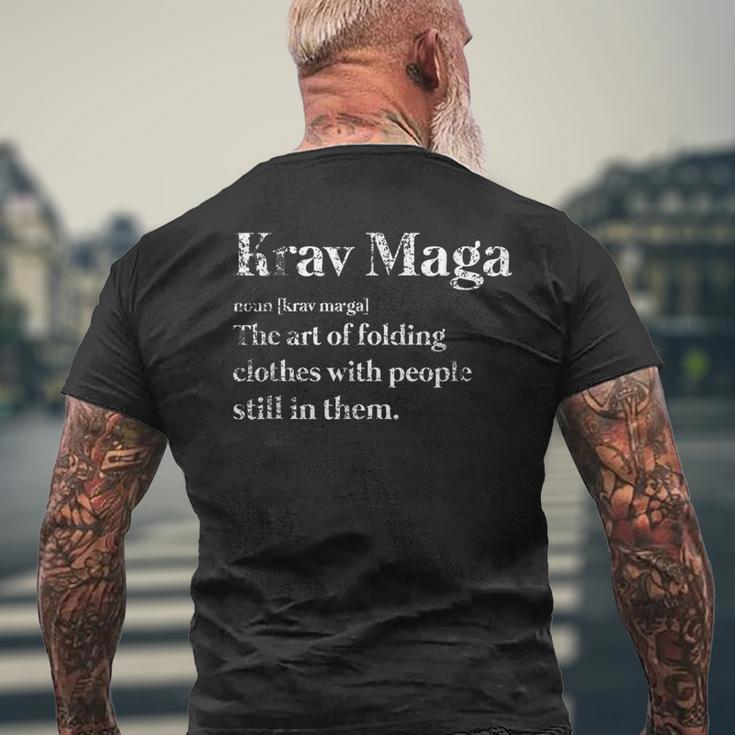 Definition Krav Maga T-Shirt mit Rückendruck Geschenke für alte Männer