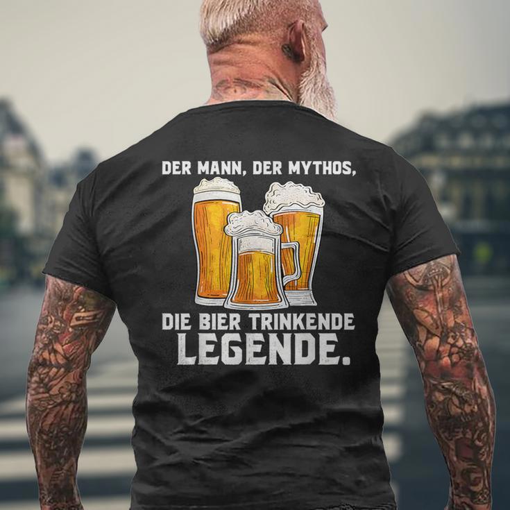 Der Mann Der Mythos Die Bier Trinkende Legende T-Shirt mit Rückendruck Geschenke für alte Männer