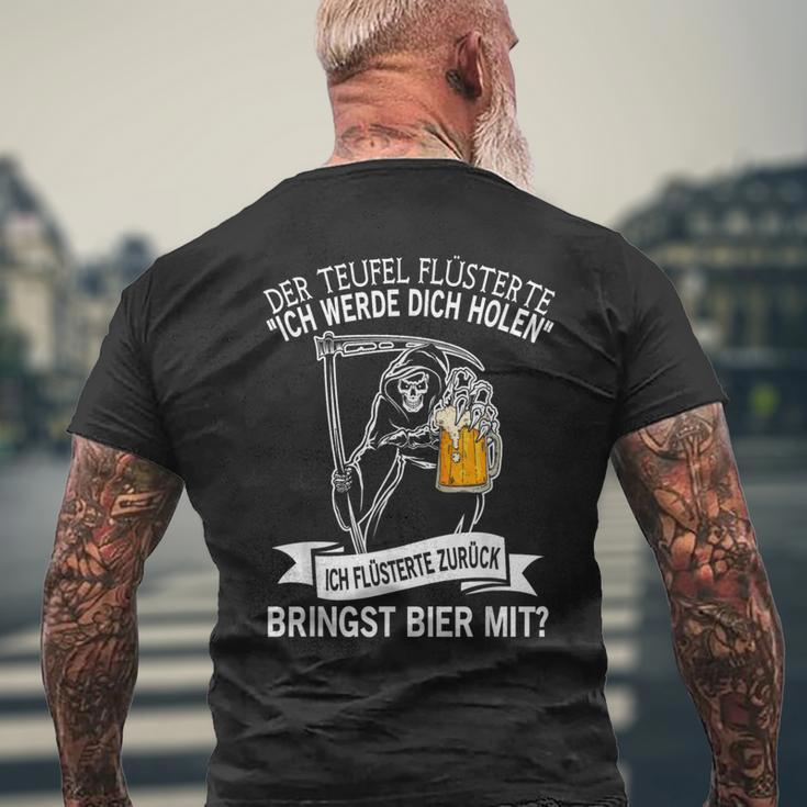 'Der Teufel Flüsterte Mir Ich Werde Dich Hold' T-Shirt mit Rückendruck Geschenke für alte Männer