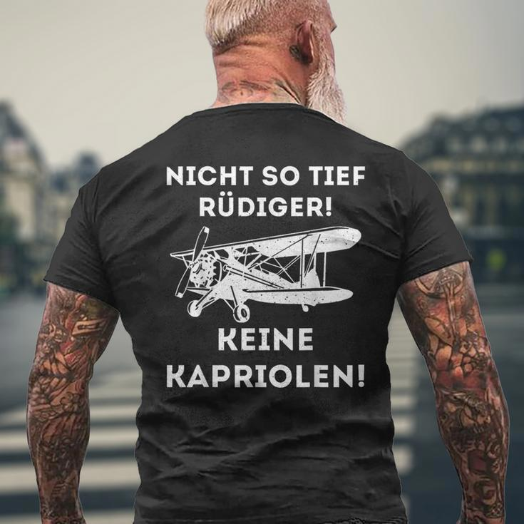 Deutsche Memes Nicht So Tief Rüdiger Keine Kapriolen S T-Shirt mit Rückendruck Geschenke für alte Männer