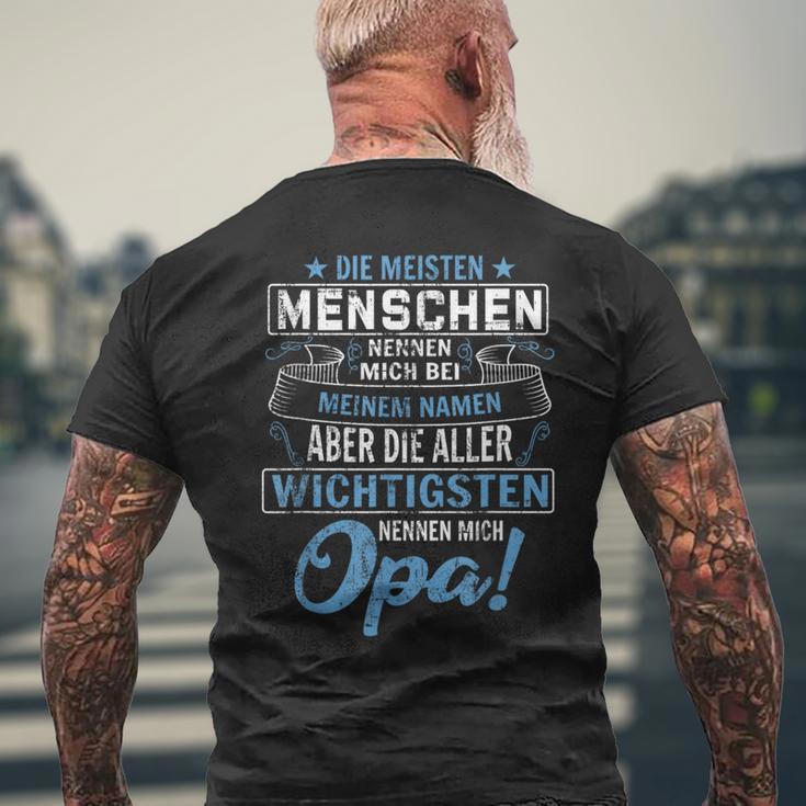 Die Meisten Menschen Nennen Mich Bei Mein Namen Opa T-Shirt mit Rückendruck Geschenke für alte Männer