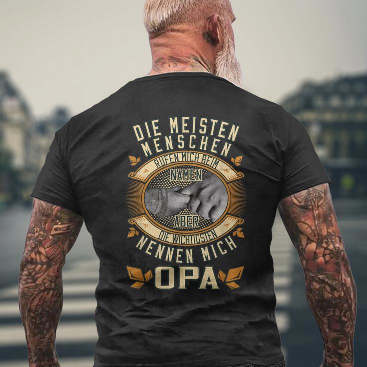 Die Meisten Menschen Nennen Mich Beim Namen Opa Slogan T-Shirt mit Rückendruck Geschenke für alte Männer