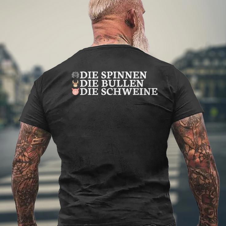 Die Spinners Die Bulls The Pigs T-Shirt mit Rückendruck Geschenke für alte Männer