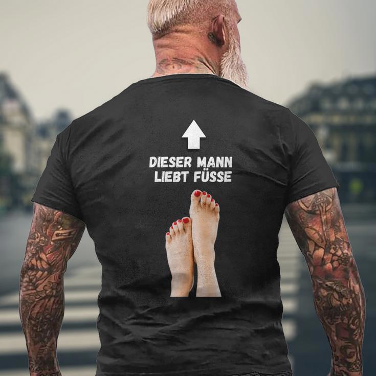 Dieser Mann Liebt Füße Fußfetisch Für Mann T-Shirt mit Rückendruck Geschenke für alte Männer