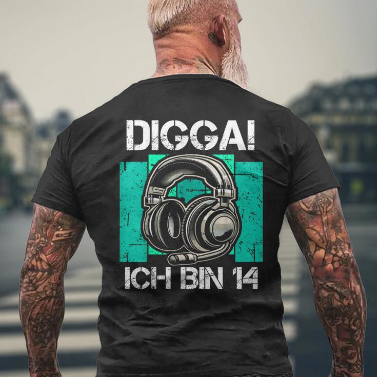 With Digga Ich Bin 14 Jahre Junge Geburtstag T-Shirt mit Rückendruck Geschenke für alte Männer