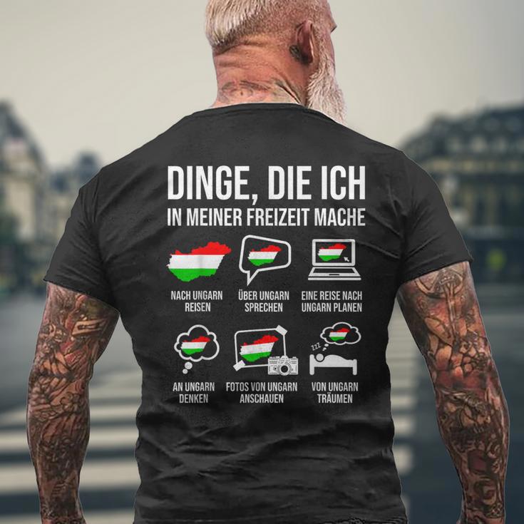 Dinge In Meiner Freizeit Heimat Hungary T-Shirt mit Rückendruck Geschenke für alte Männer