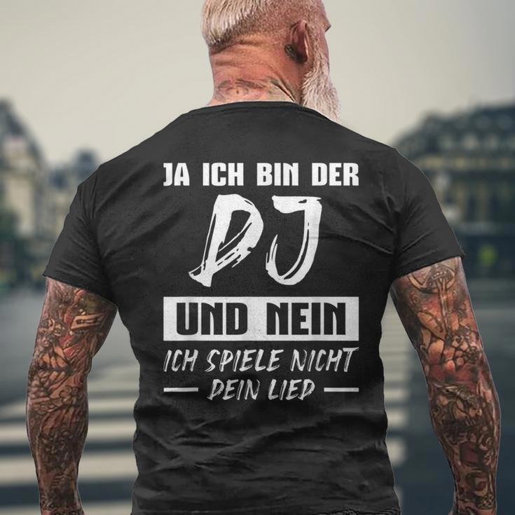 Discjockey Ich Spiel Nicht Dein Song Dj T-Shirt mit Rückendruck Geschenke für alte Männer