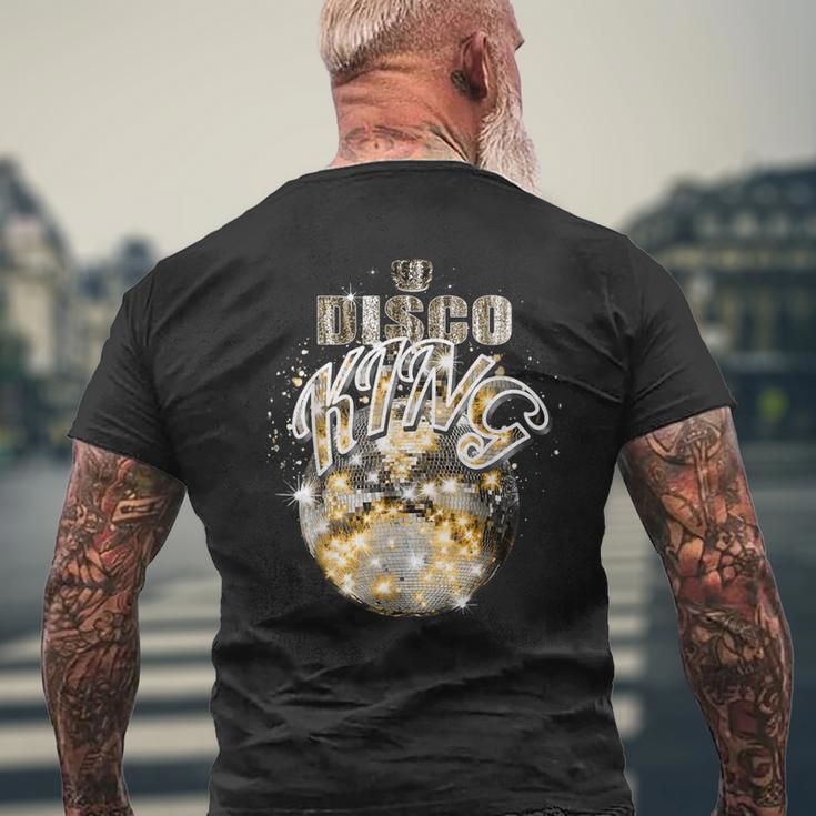 Disco Ball Disco King 70S Retrointage Dancing T-Shirt mit Rückendruck Geschenke für alte Männer