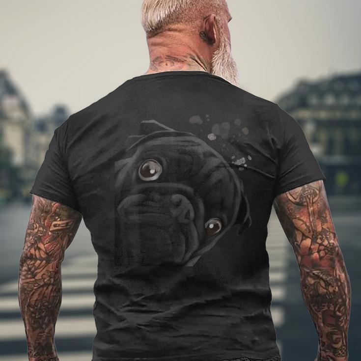 Dog Pug T-Shirt mit Rückendruck Geschenke für alte Männer