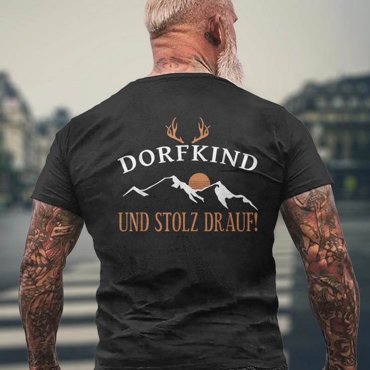 Dorfkind Und Stolz Drauf Schöner Landhaber &Illfkind T-Shirt mit Rückendruck Geschenke für alte Männer