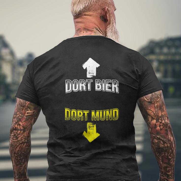 Dort Bier Dort Mund Biertrinker Alkohol Saufen T-Shirt mit Rückendruck Geschenke für alte Männer