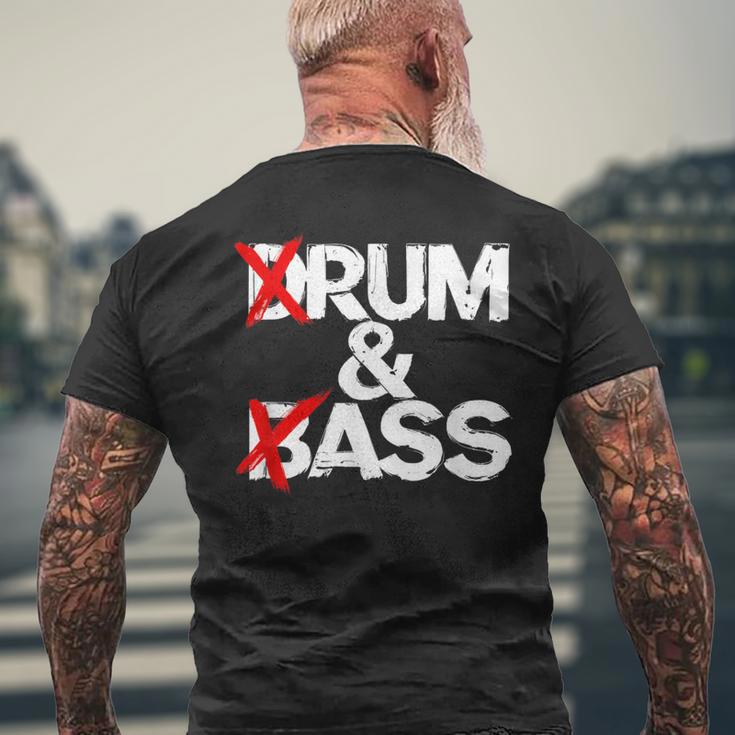 Drum And Bass Rum & Ass T-Shirt mit Rückendruck Geschenke für alte Männer