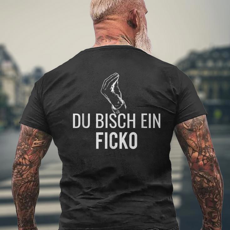 Du Ficko Lohn Italia Workelvet Gesture T-Shirt mit Rückendruck Geschenke für alte Männer