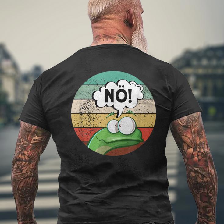 Before Du Fragst Nein Nöintage Frog T-Shirt mit Rückendruck Geschenke für alte Männer