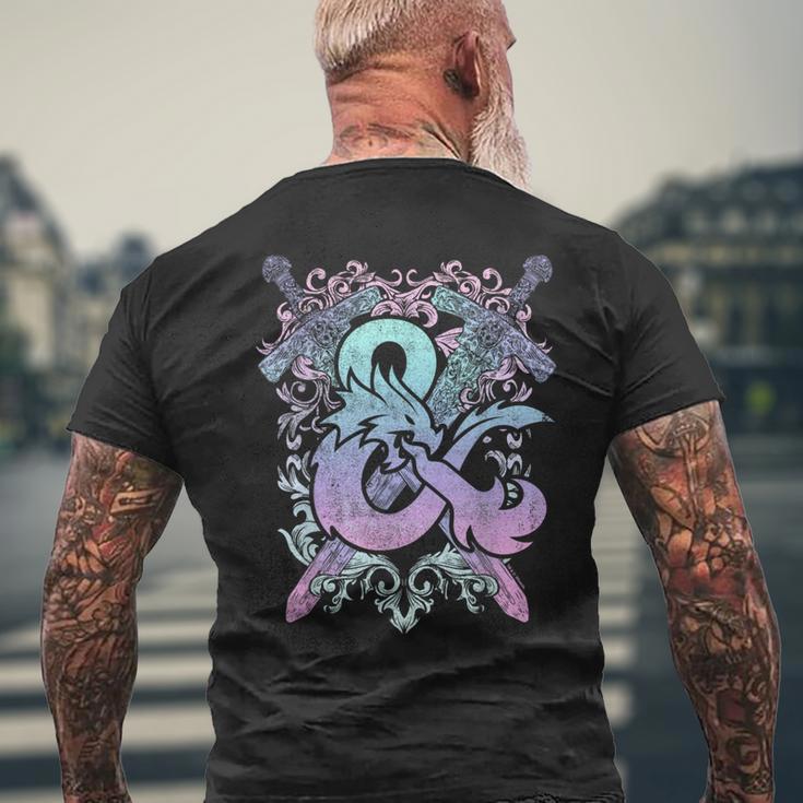 Dungeons & Dragons Ampersand Pastel Logo T-Shirt mit Rückendruck Geschenke für alte Männer