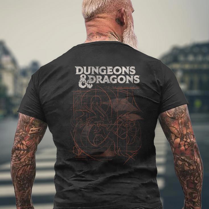 Dungeons & Dragons Sketch Dark T-Shirt mit Rückendruck Geschenke für alte Männer