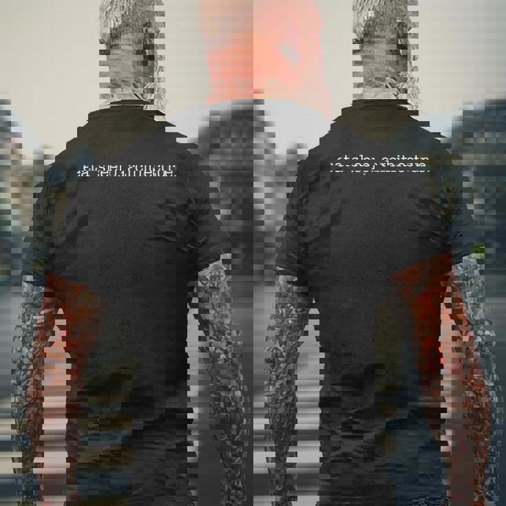 Eat Sleep Architecture Per Architetti T-shirt da uomo con stampa posteriore Regalos para ancianos