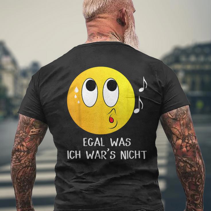 Egal Was Ich War's Nicht Witziger Lustiger Ich Nicht Spruch T-Shirt mit Rückendruck Geschenke für alte Männer