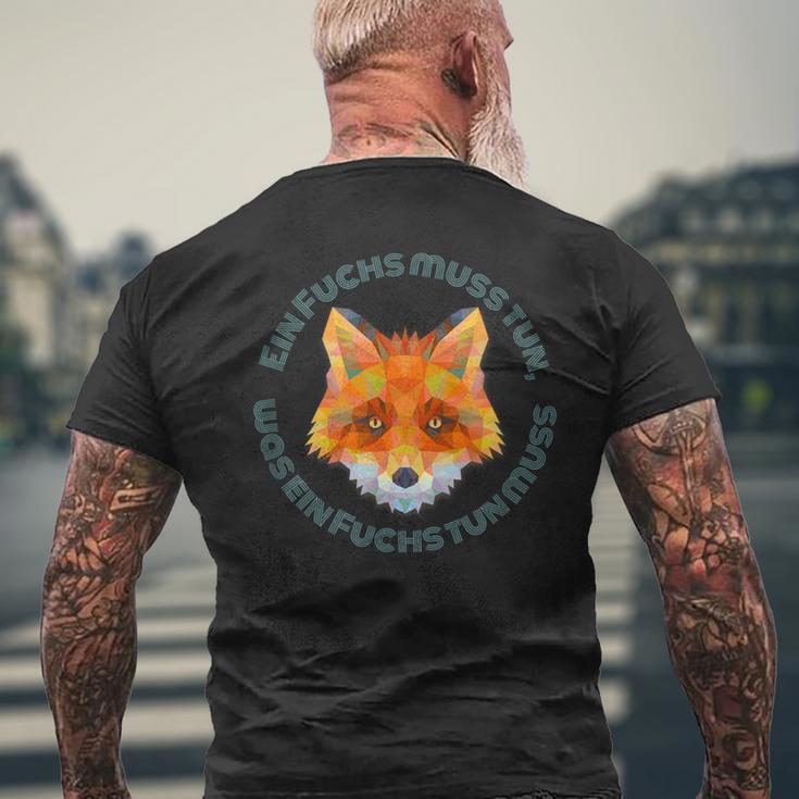 Ein Fuchs Muss Tun Was Ein Fuchs Tun Muss T-Shirt mit Rückendruck Geschenke für alte Männer