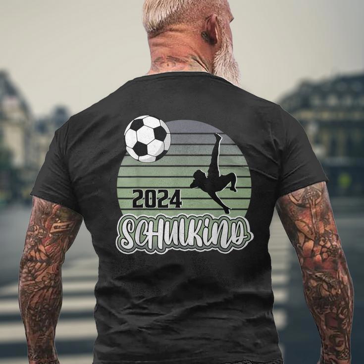 Einschulung Schulkind 2024 School Cone Boy Football T-Shirt mit Rückendruck Geschenke für alte Männer