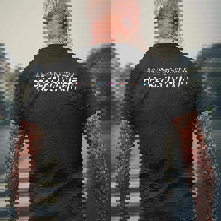 El Que Todos Descubren Que Estoy Embarazada Camiseta Hombre Estampado Espalda Regalos para ancianos