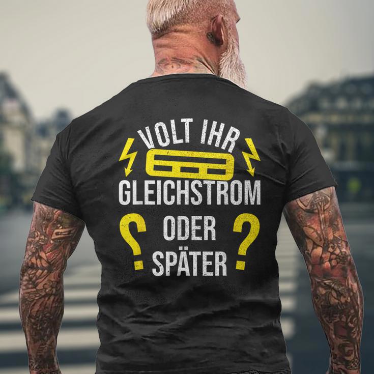 Electricians Electriciansolt Her Dc T-Shirt mit Rückendruck Geschenke für alte Männer