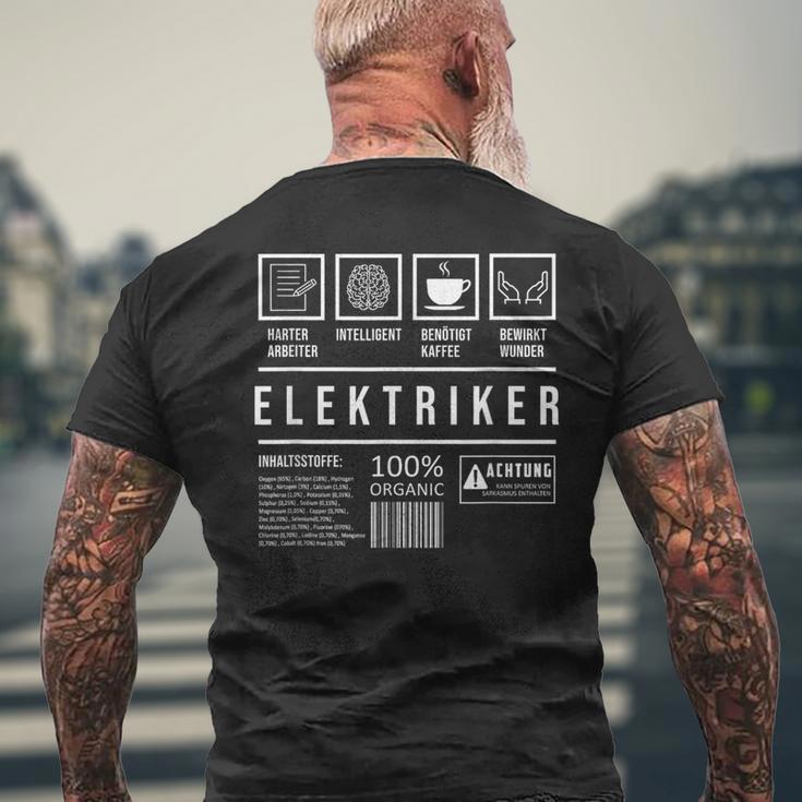 Electricians Saying Electronics Electrics T-Shirt mit Rückendruck Geschenke für alte Männer