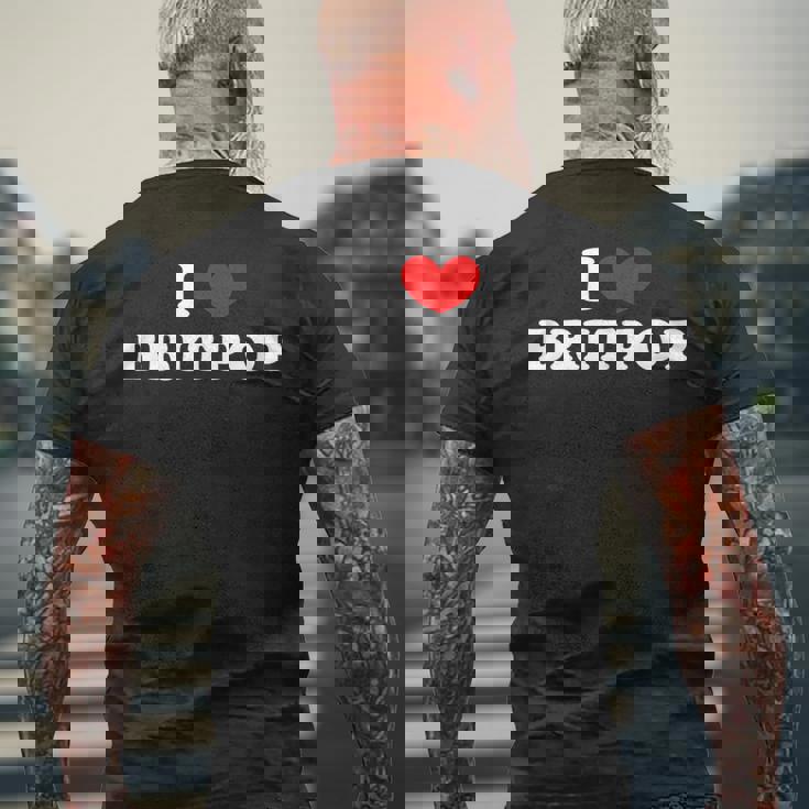 Me Encanta El Britpop Me Encanta El Britpop Camiseta Hombre Estampado Espalda Regalos para ancianos